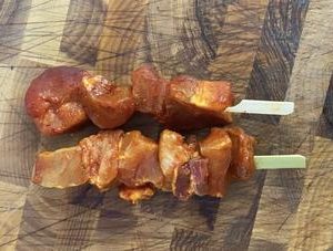 Honey Glazed Pork Kebabs; Firecracker Pork Kebabs- Chinese Pork Kebabs-