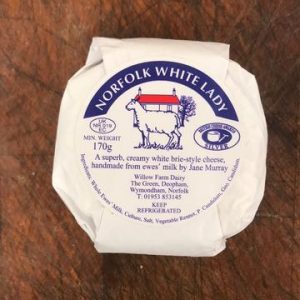 Norfolk White Lady Cheese made at Willow Farm Dairy, Wymondham